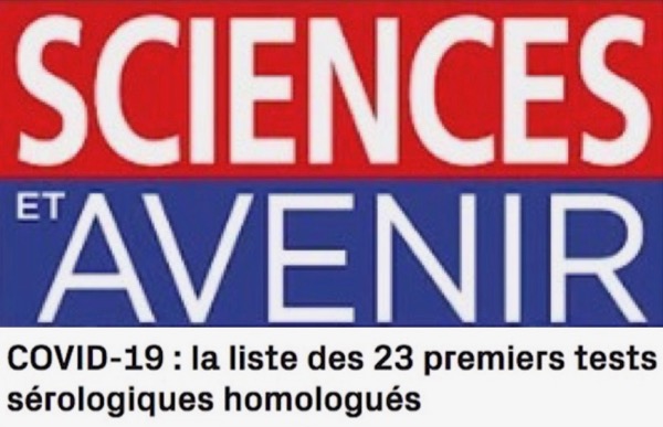 N° 230 Liste des tests de dépistage du covid-19 homologués par le Ministère de la Santé : malévolence ou incompétence ?