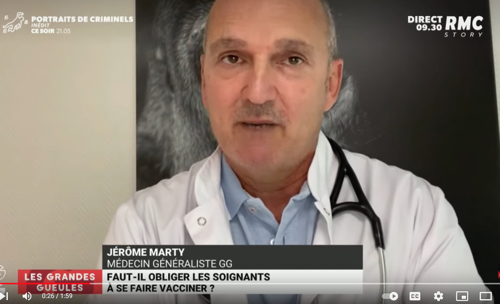 N° 361  Dr Jérôme MARTY : «On n’a jamais eu autant de recul sur un vaccin que sur celui-là…»