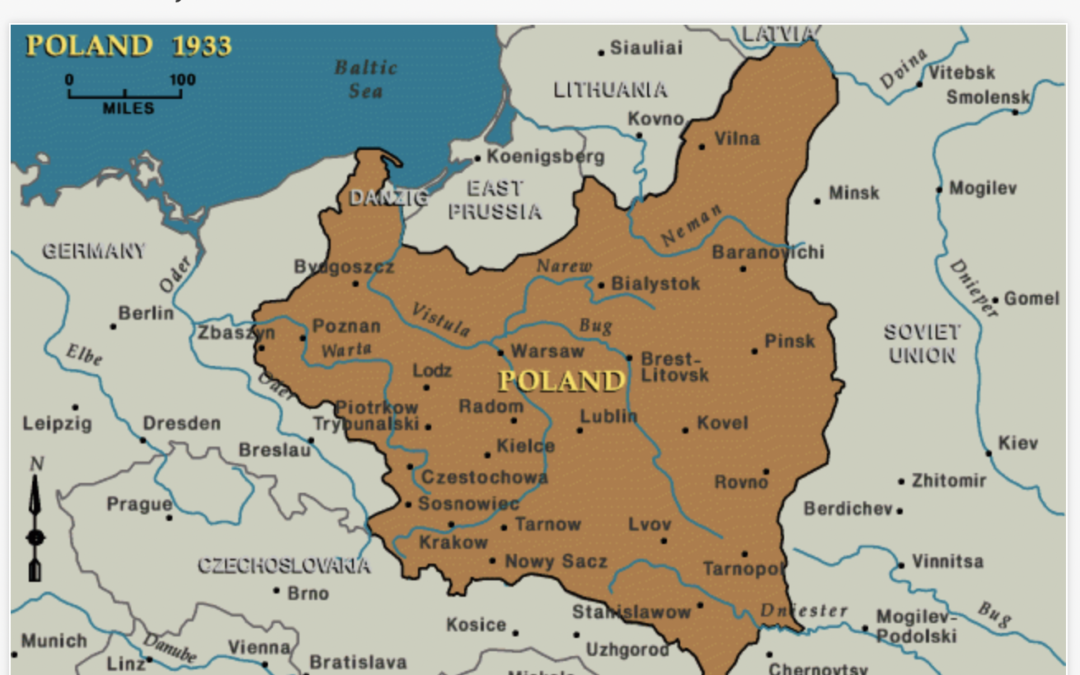 N° 429 La Pologne : de 1933 à 1945, déplacement Est – Ouest.