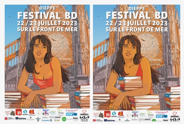 N° 443 Cette année, 2 affiches pour le festival de la BD de Dieppe, pourquoi ?