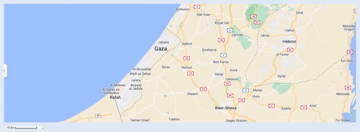 2023.10.13 Carte bande de Gaza 1202